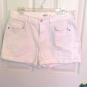Boyfriend jean shorts white size 12